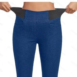Blue Stretch Jeggings